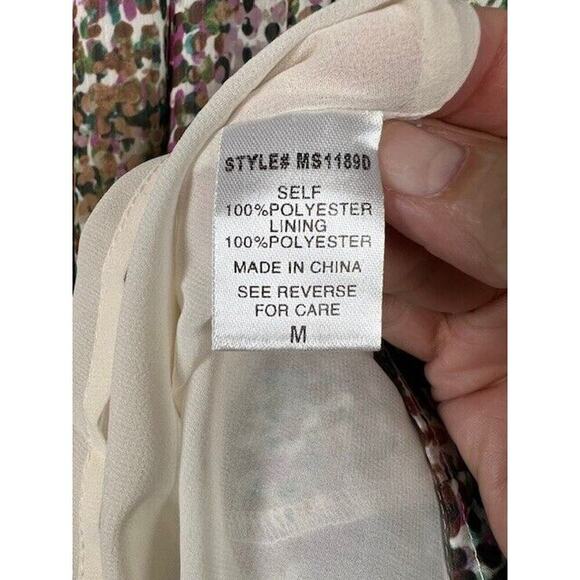 Meet Me In Santorini Lined Long Sleeve Dress Sz M - Picture 5 of 9